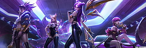 League of Legends K/DA All Out Pop Star Group Artwork HD wallpaper