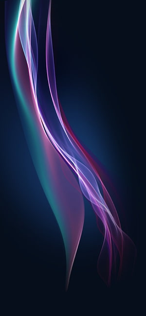 Abstract Neon Light Ribbons on Dark Background HD phone wallpaper