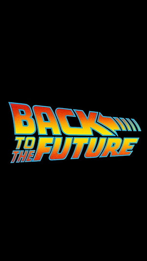 Back to the Future Classic Movie Logo on Black Background HD phone wallpaper
