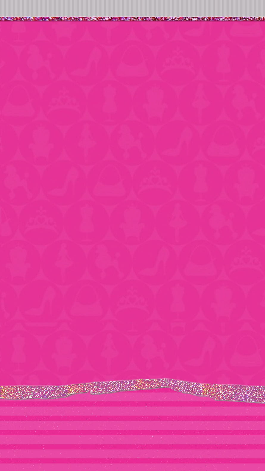Barbie Pink Patterned Wallpaper with Glitter Accents and Striped Base HD phone wallpaper
