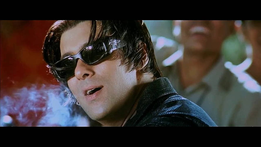 Salman Khan in Dramatic Close-Up with Sunglasses and Smoke HD wallpaper