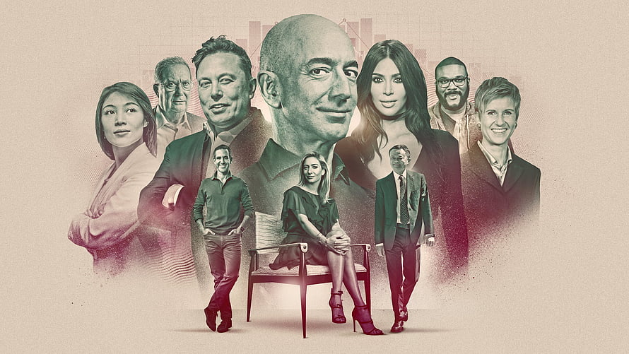 Forbes Billionaires 2021: A Collage of the World's Wealthiest Business Leaders HD wallpaper