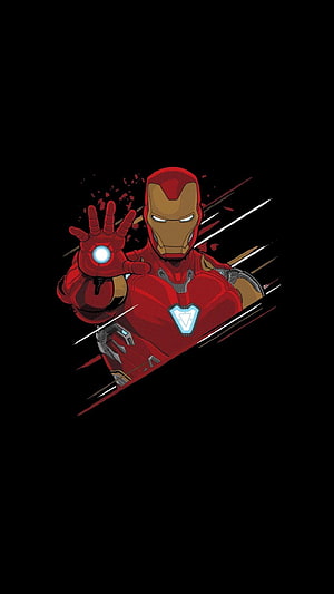 Iron Man Repulsor Blast Comic Style Illustration on Black Background, Amoled Archives ⋆ Traxzee. Iron man , Iron man , Marvel , Iron Man HD phone wallpaper