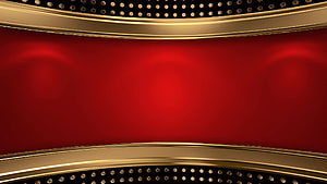 Luxurious Red and Gold Award Ceremony Stage Background with Perforated Metal Accents HD wallpaper