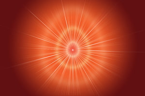 Radiant Orange Sunburst Light Rays Abstract Background HD wallpaper