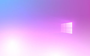 Windows 10 Pride Month Gradient Wallpaper with Pink and Purple Hues HD wallpaper