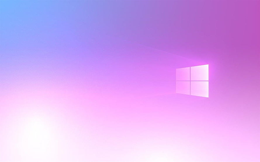 Windows 10 Pride Month Gradient Wallpaper with Pink and Purple Hues HD wallpaper