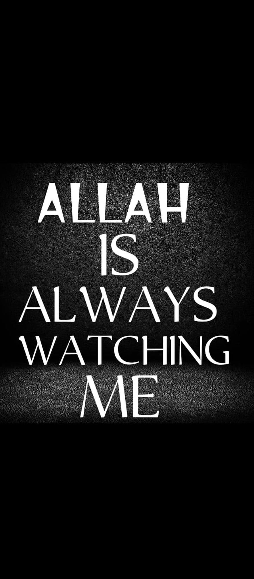 Minimalist Islamic Quote Wallpaper with White Text on Dark Textured Background HD phone wallpaper