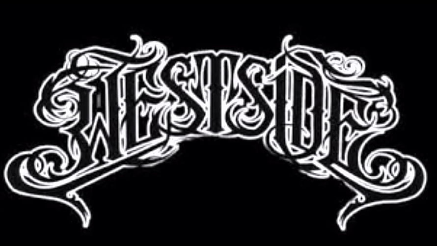 Westside Trap Ornate Gothic Lettering on Black Background HD wallpaper