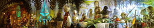 Final Fantasy XIV Online A Realm Reborn Fantasy Tavern Gathering Concept Art HD wallpaper