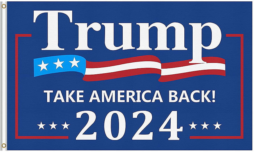 Trump 2024 Take America Back Patriotic Campaign Flag Design HD wallpaper