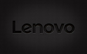 Lenovo Carbon Fiber Logo on Dark Textured Background HD wallpaper
