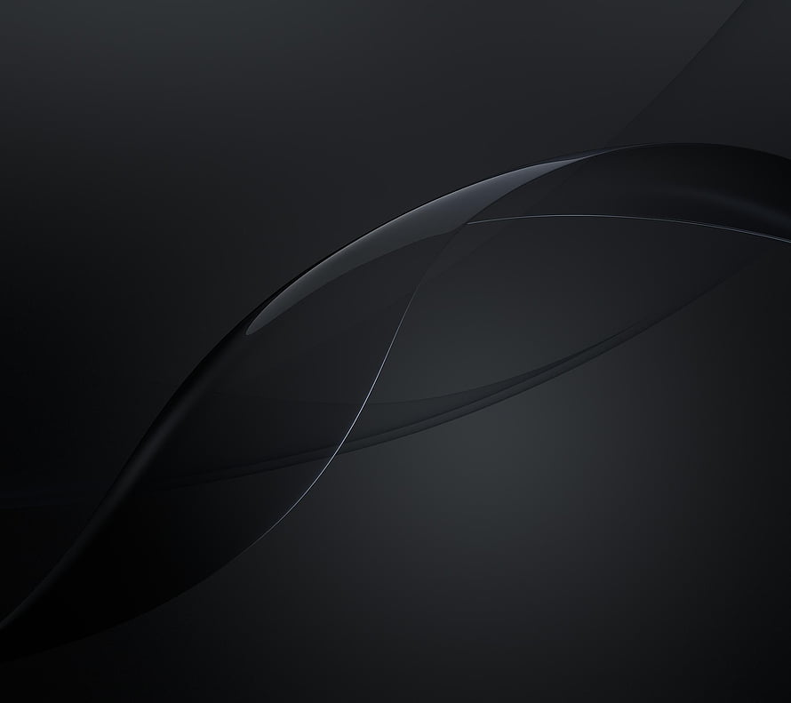Dark Abstract Curved Glass Waves Minimalist Black Background HD wallpaper