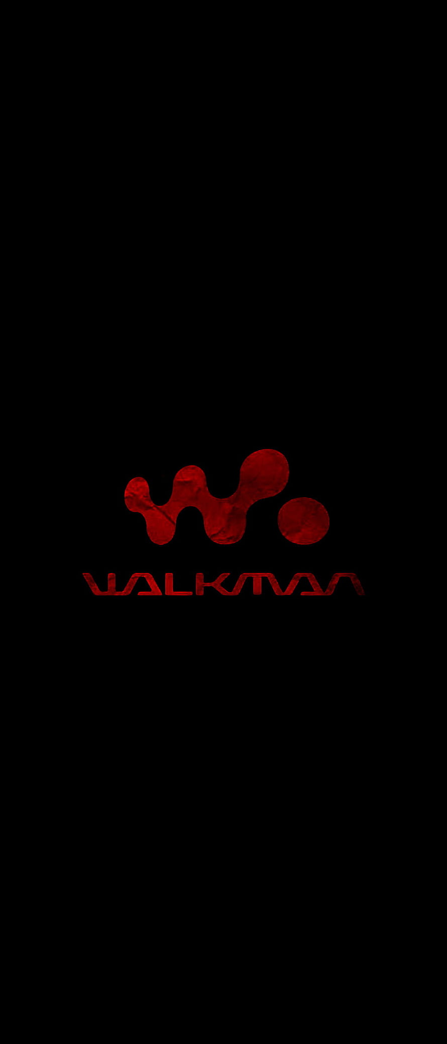 Sony Walkman Red Logo on Black Background Minimalist Design HD phone wallpaper