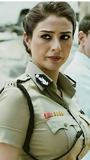 Tabu in Military Uniform from Drishya | Bollywood Actress Portrait HD phone wallpaper