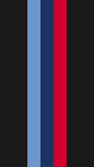 BMW M Sport Vertical Stripe Pattern on Black Background HD phone wallpaper