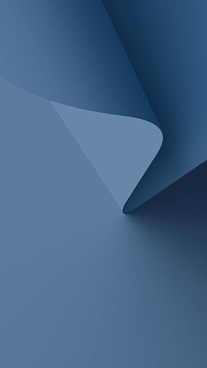 Minimalist Blue Abstract Wallpaper with Soft Curved Geometric Shapes HD phone wallpaper