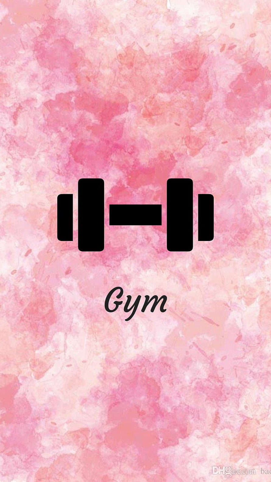 Pink Watercolor Gym Dumbbell Icon Instagram Highlight Cover HD phone wallpaper