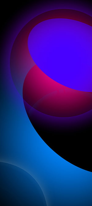 Abstract AMOLED Dark Wallpaper with Vibrant Blue, Purple, and Magenta Gradient Curves HD phone wallpaper