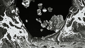 Radiohead A Moon Shaped Pool Album Artwork Abstract Black and White Fluid Design HD wallpaper