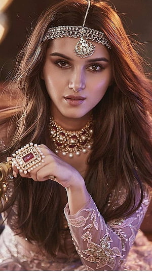 Tara Sutaria in Traditional Indian Bridal Jewelry and Embroidered Attire HD phone wallpaper