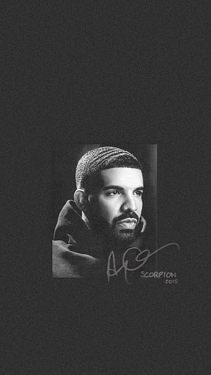 Drake Scorpion Album Black and White Portrait Wallpaper HD phone wallpaper