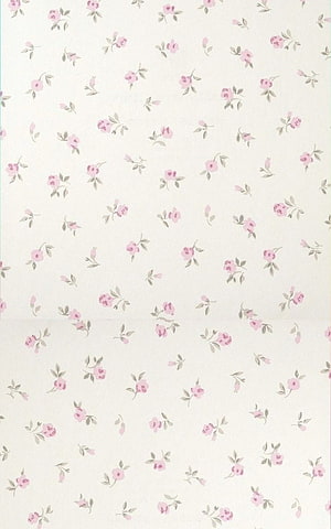 Delicate Pink Floral Pattern on Cream Background with Soft Watercolor Roses and Green Leaves HD phone wallpaper
