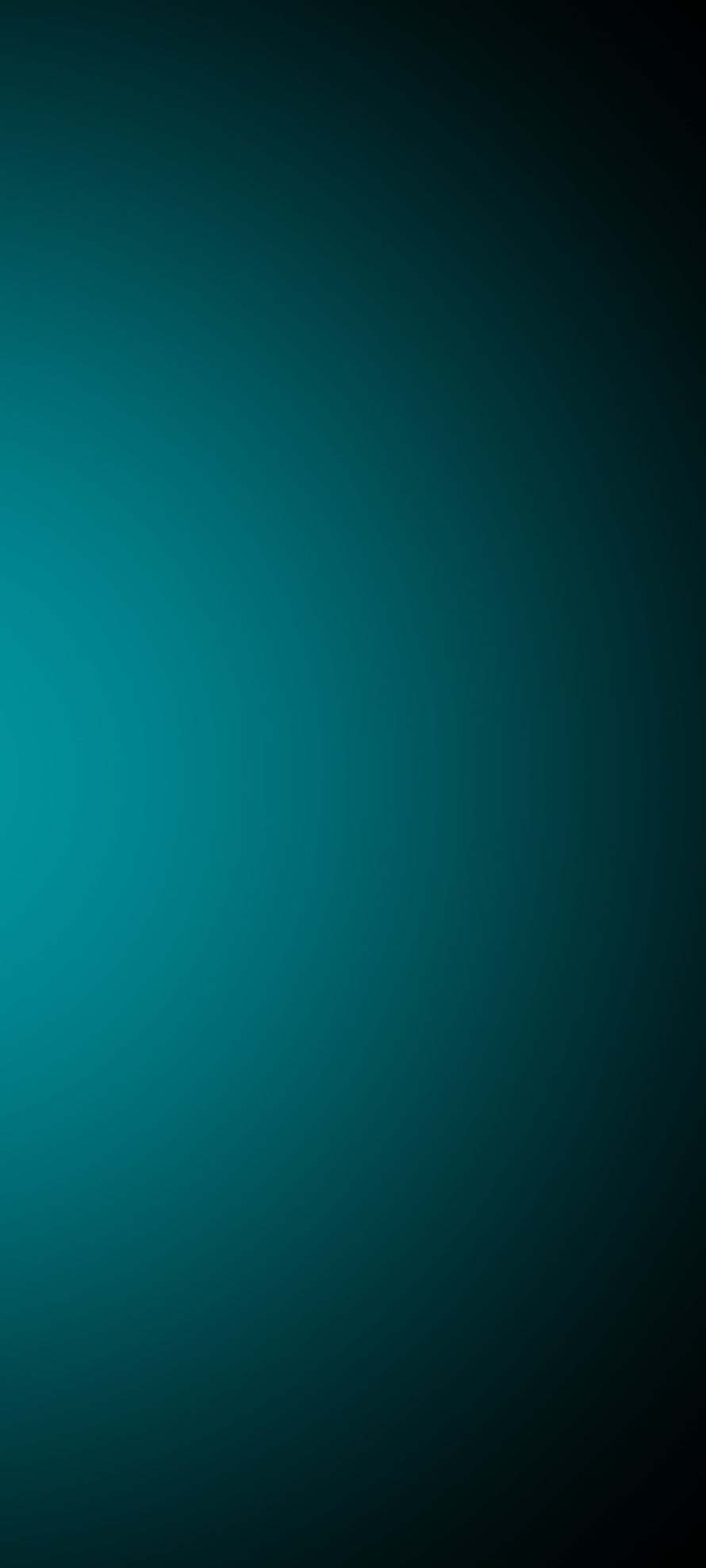 Dark Teal Radial Gradient Background with Smooth Black Fade for AMOLED Displays HD phone wallpaper