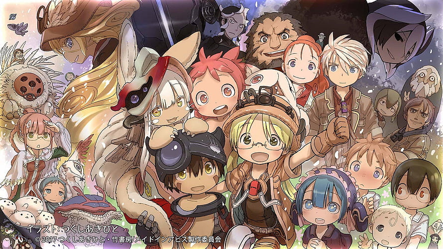 Made In Abyss Chibi Character Group Illustration Wallpaper HD wallpaper