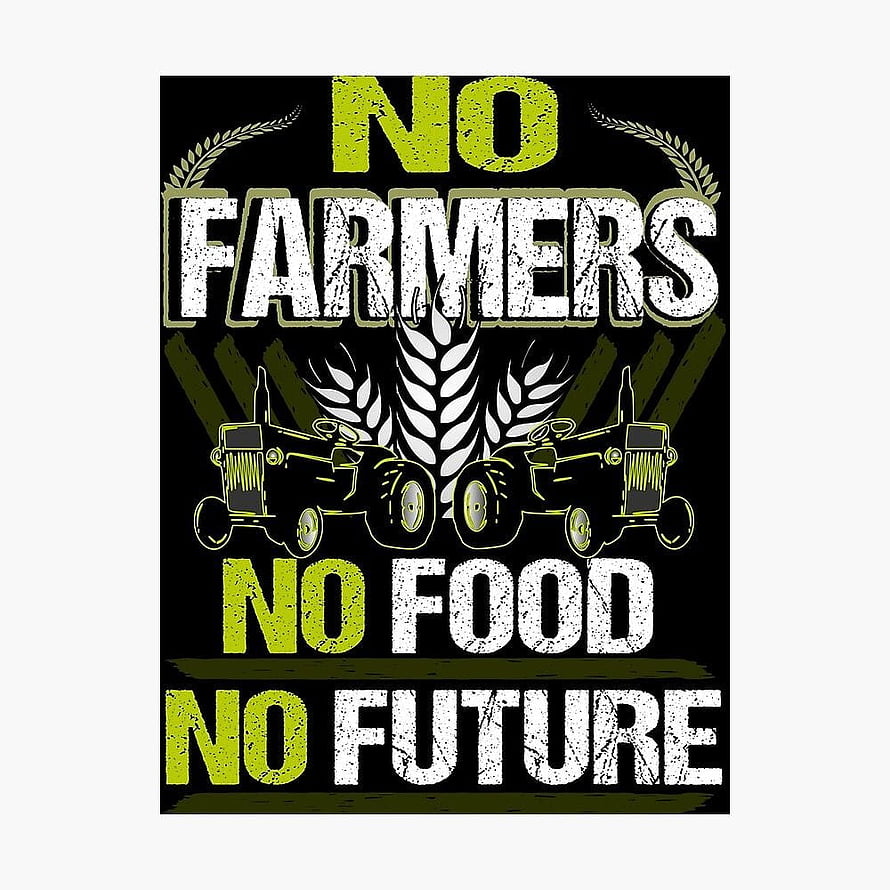No Farmers No Food No Future Farming Tractor Wheat Graphic Design HD phone wallpaper