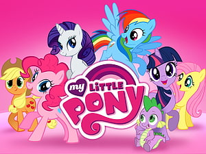 My Little Pony Friendship Is Magic Main Characters Group Artwork HD wallpaper