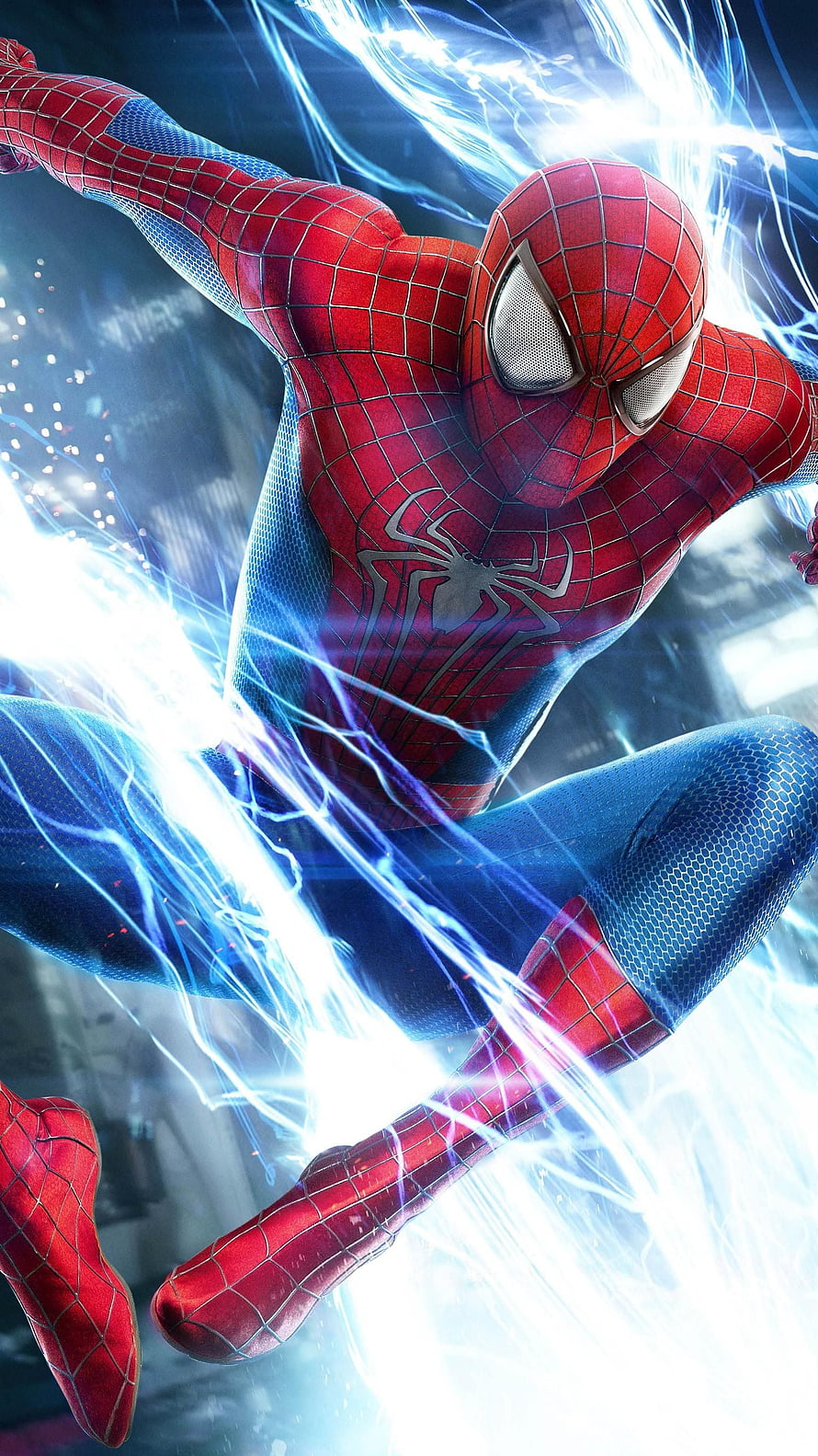 The Amazing Spider-Man 2 Action Scene with Electric Energy Effects HD phone wallpaper