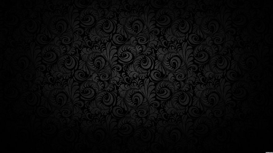 Dark Baroque Floral Pattern with Ornate Scrollwork and Vignette HD wallpaper