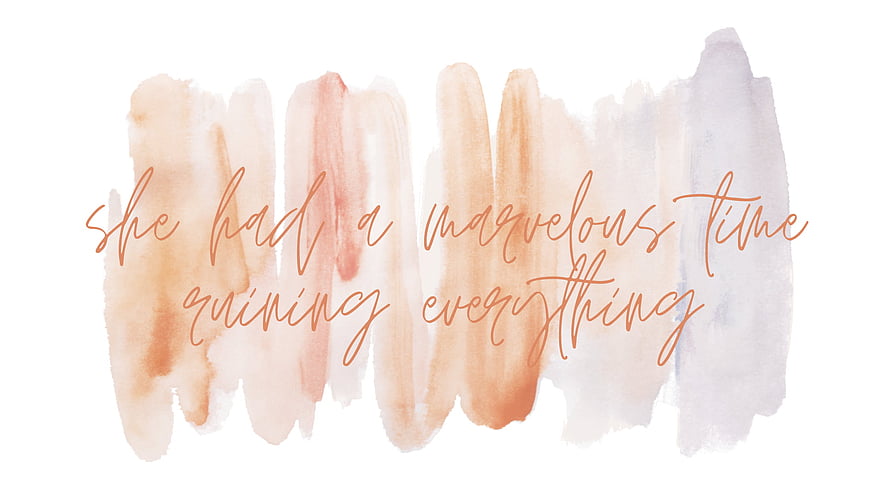 Taylor Swift Lyric Art: She Had a Marvelous Time Ruining Everything in Watercolor HD wallpaper