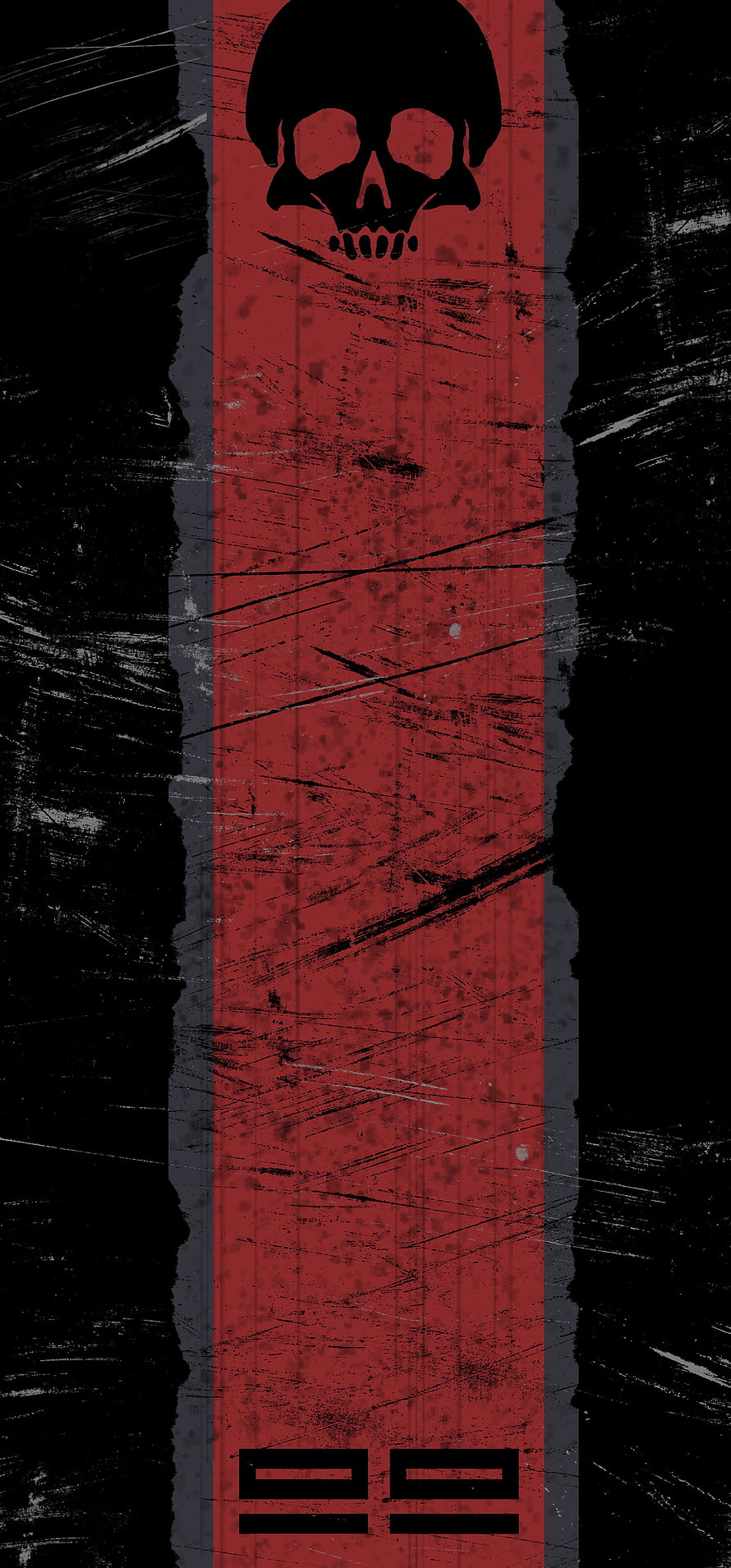 Star Wars The Bad Batch Skull Emblem Grunge Red Black Vertical Design HD phone wallpaper
