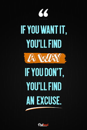 Motivational Quote About Finding a Way on Black Background HD phone wallpaper