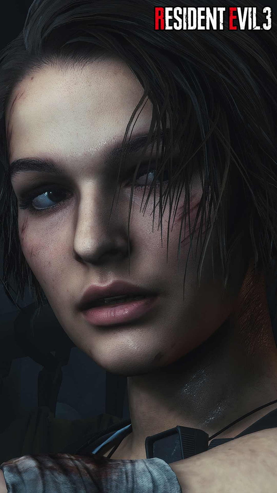 Jill Valentine Close-Up Portrait From Resident Evil 3 Remake HD phone wallpaper