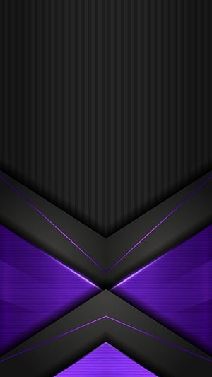 Abstract Geometric X Pattern with Purple Neon Accents on Dark Textured Background HD phone wallpaper