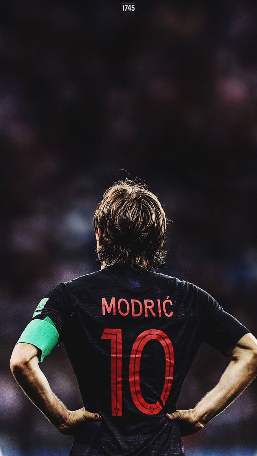 Luka Modric Wearing Real Madrid Number 10 Jersey With Captain's Armband HD phone wallpaper