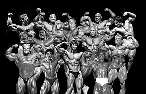 Classic Mr Olympia Bodybuilding Contest Group Photo HD wallpaper