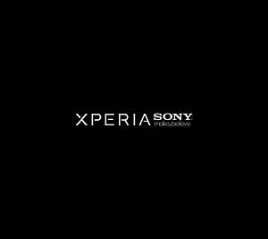 Minimalist Sony Xperia Logo on Black Background HD wallpaper