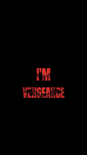 Batman I'm Vengeance Dark Red Typography on Black Background, Batman I'm Vengeance, im, 2022 HD phone wallpaper