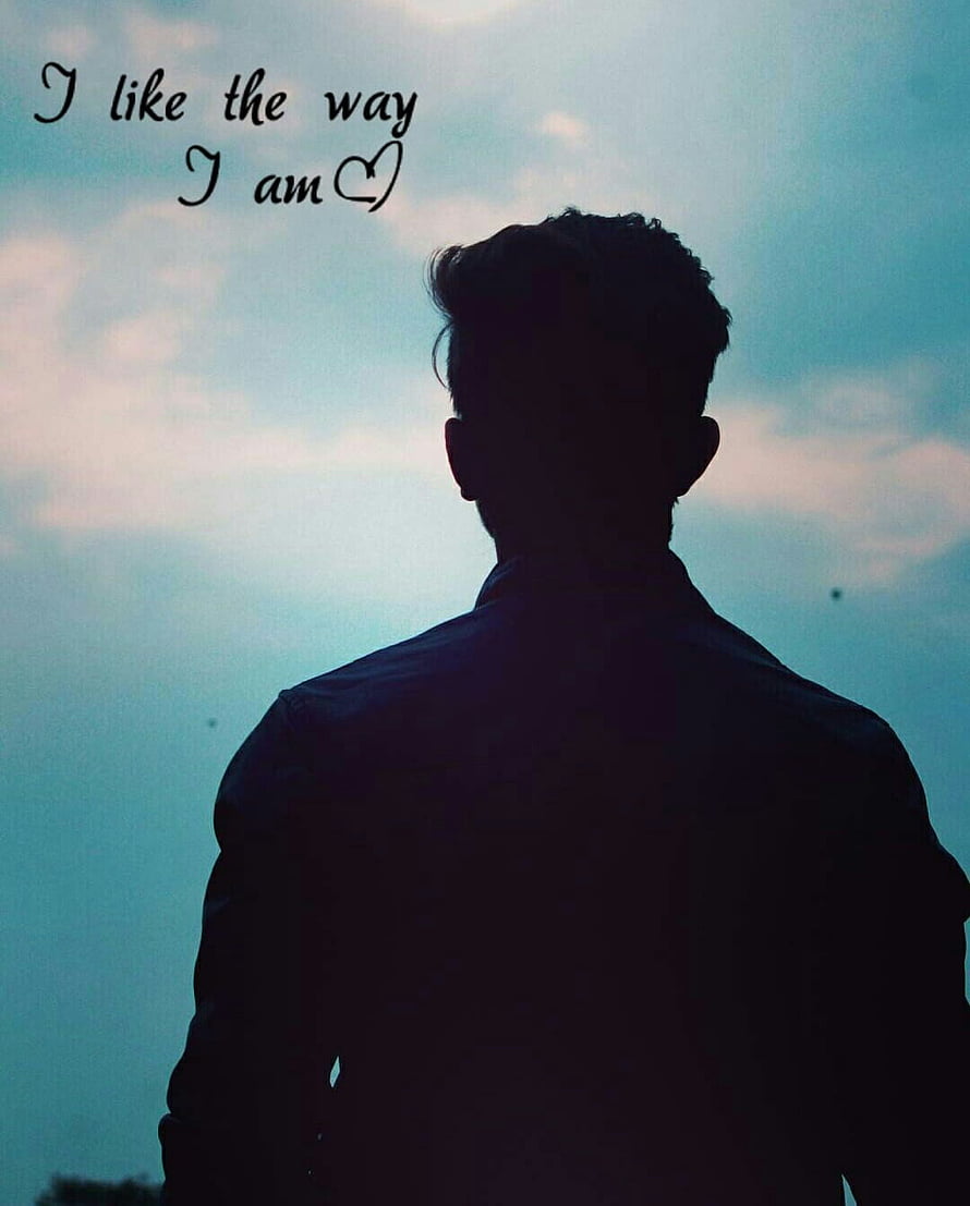 Silhouette of a Young Man Looking at a Cloudy Sky with Inspirational Quote, sad dp for boys Apparel Pinterest Boys, Boys dpz and Sad, Sad Boi HD phone wallpaper
