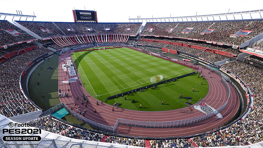 eFootball PES 2021 Season Update Stadium View with Track and Field HD wallpaper