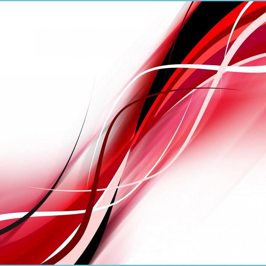 Dynamic Red White and Black Abstract Flowing Lines on Clean Background HD phone wallpaper