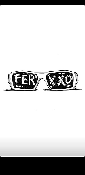 Ferxxo Sunglasses Illustration with Bold Lettering on White Background HD phone wallpaper