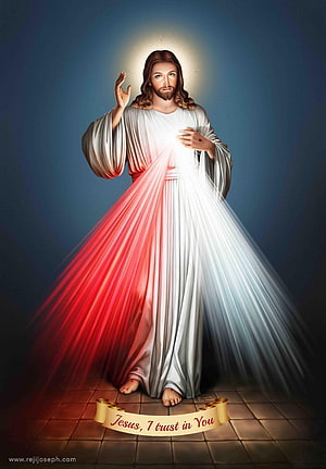 Divine Mercy Jesus Christ Sacred Heart Radiant Light Religious Art HD phone wallpaper