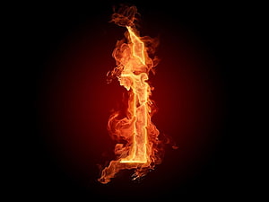 Flaming Letter R Fire Alphabet Flame Design on Black Background HD wallpaper