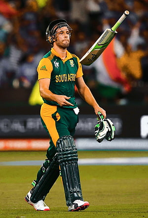 South Africa Cricket Player Walking Off Field With Bat And Helmet HD phone wallpaper
