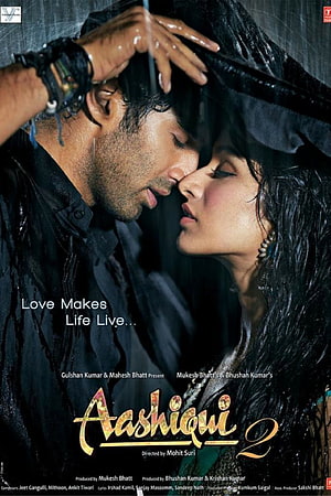 Aashiqui 2 Movie Poster Featuring Romantic Couple in Rainy Scene HD phone wallpaper